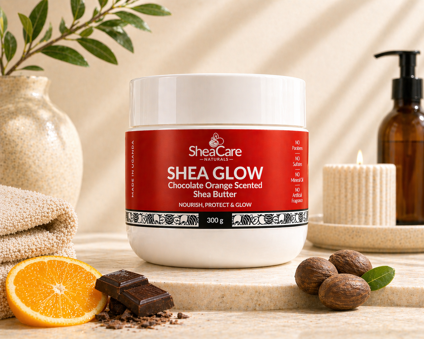 Shea Glow Shea Butter - Chocolate Orange - Image 3