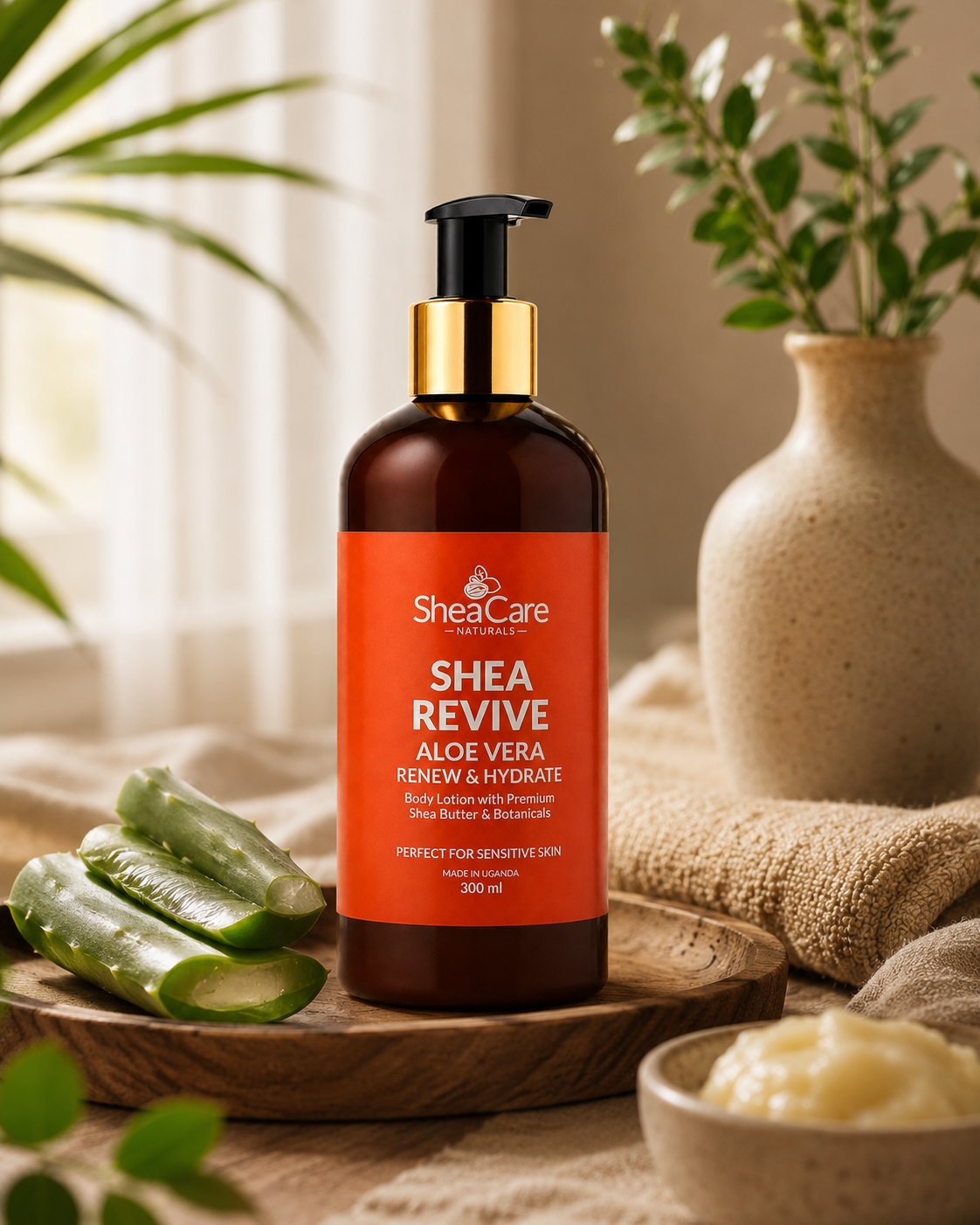 Shea Revive Aloe Vera Body Lotion - Soothing Natural Shea & Aloe Lotion for Sensitive Skin - Image 4