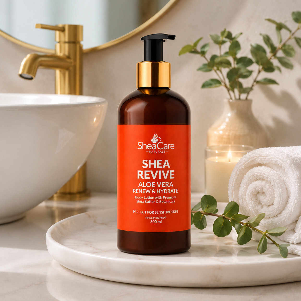 Shea Revive Aloe Vera Body Lotion - Soothing Natural Shea & Aloe Lotion for Sensitive Skin - Image 2