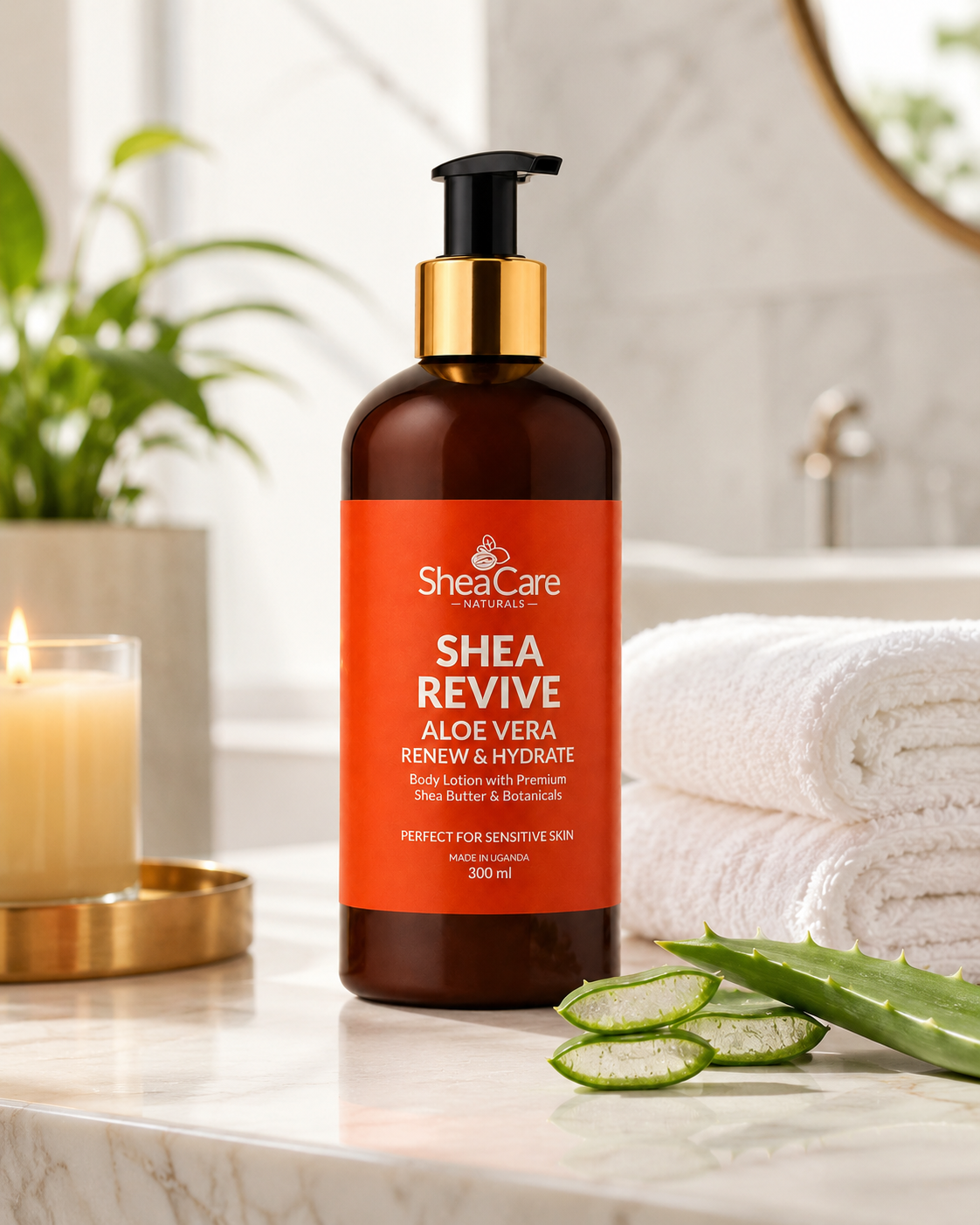 Shea Revive Aloe Vera Body Lotion - Soothing Natural Shea & Aloe Lotion for Sensitive Skin - Image 5