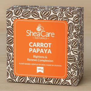 Carrot and Papaya Shea Soap - Nilotica Shea, Carrot and Papaya Soap