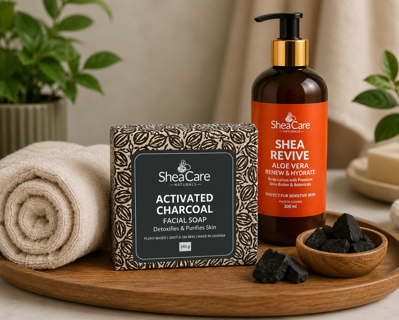 Activated Charcoal Shea Soap - Nilotica Shea & Activated Charcoal Soap - Image 2